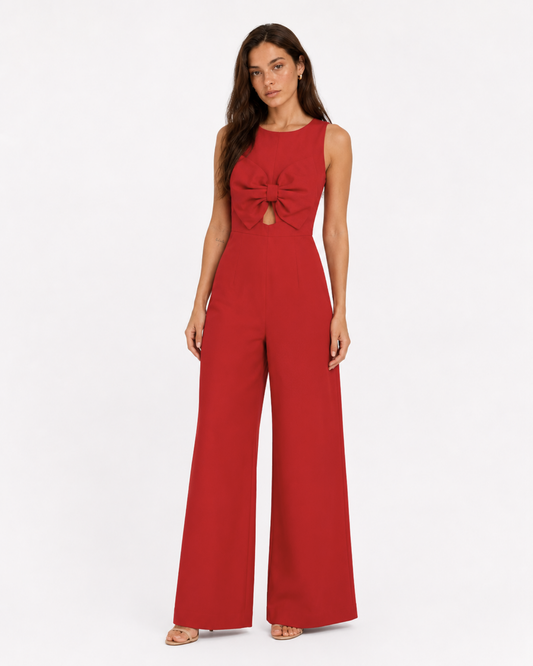Juliette - Bow Front Jumpsuit