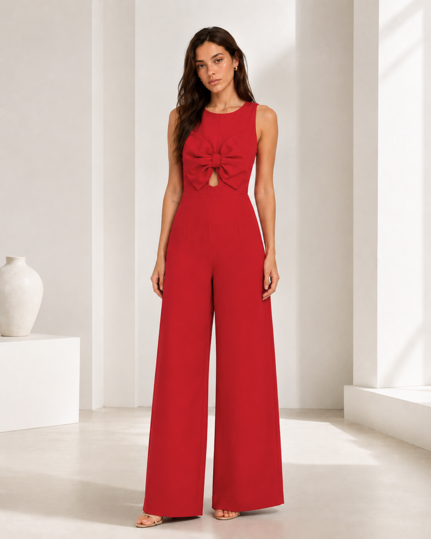 Juliette - Bow Front Jumpsuit