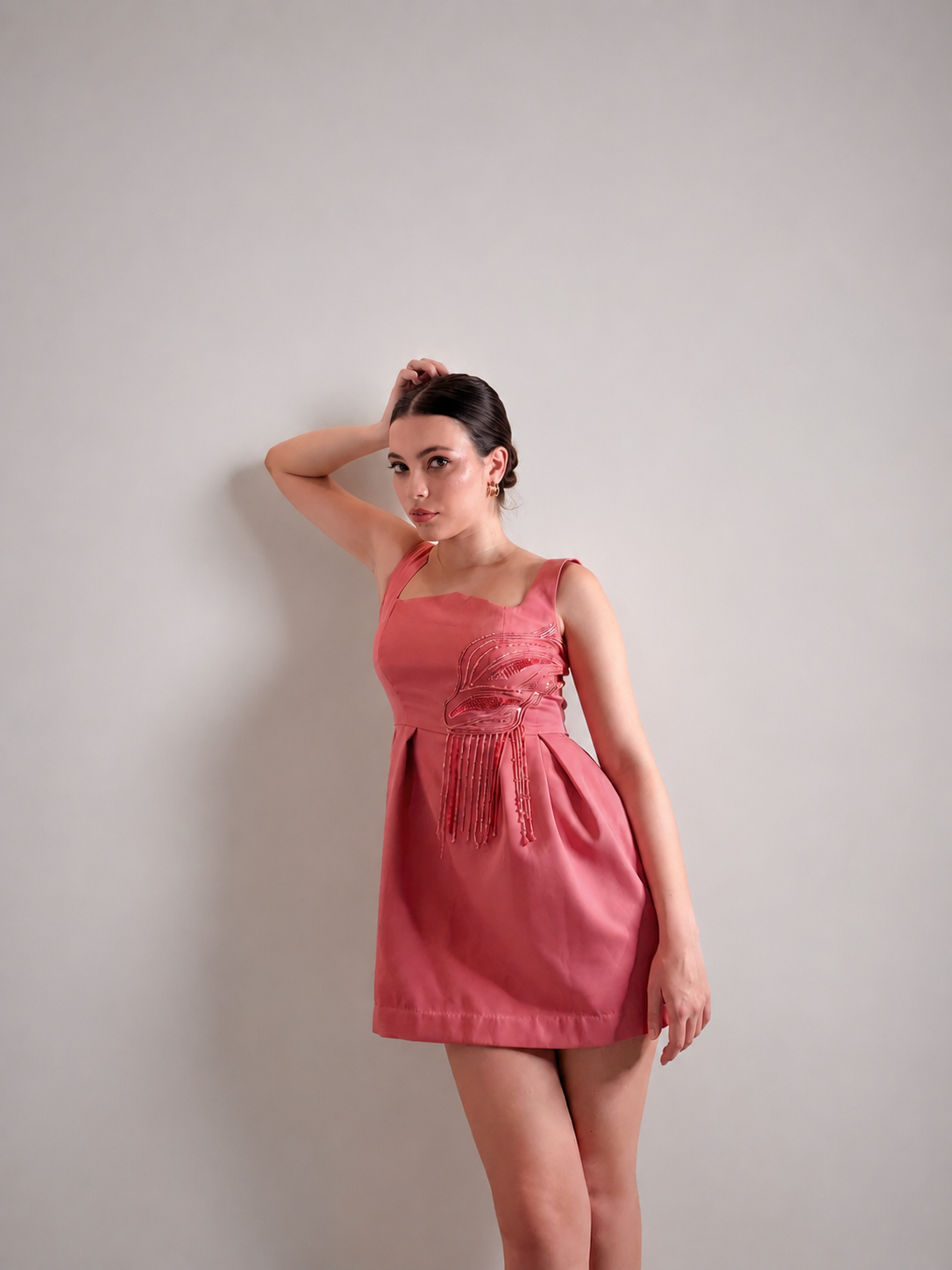 Elaria - Rose Contour Mini Dress