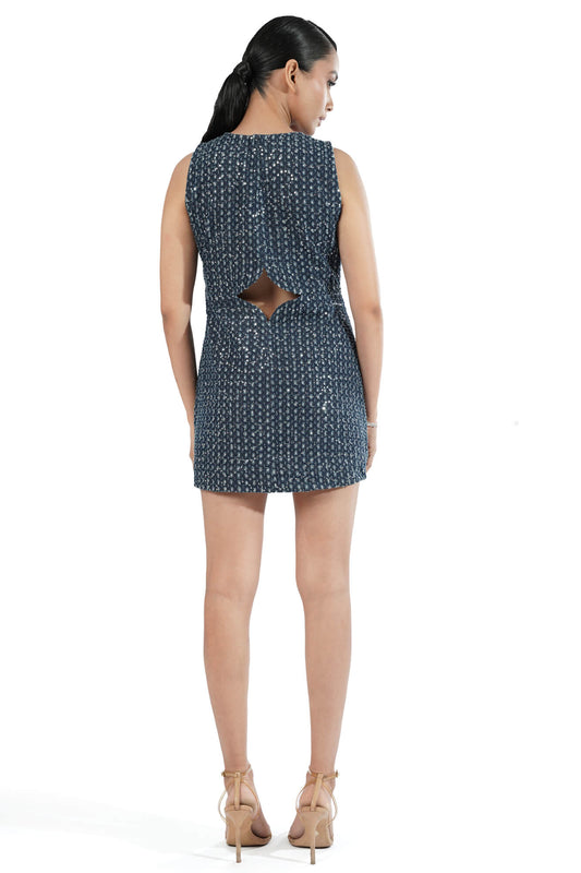 Sapphire Cut-Out Sleeveless Mini Dress