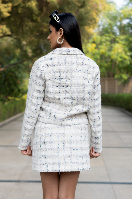 ALABASTER TWEED DRESS