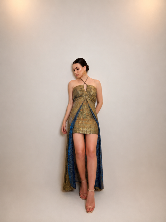 MOONLIT- GOLD DRESS