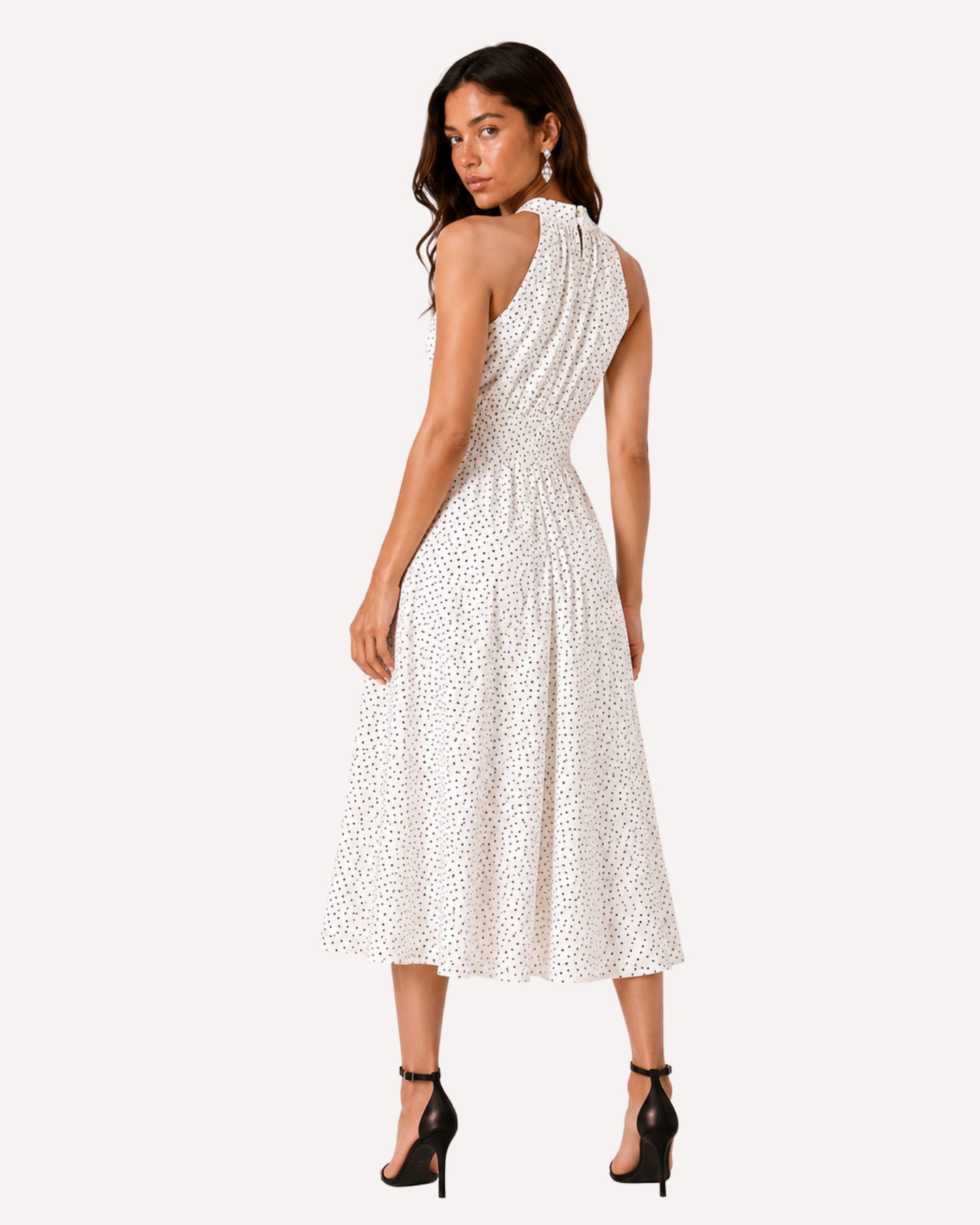 Iris - Polka dot midi dress