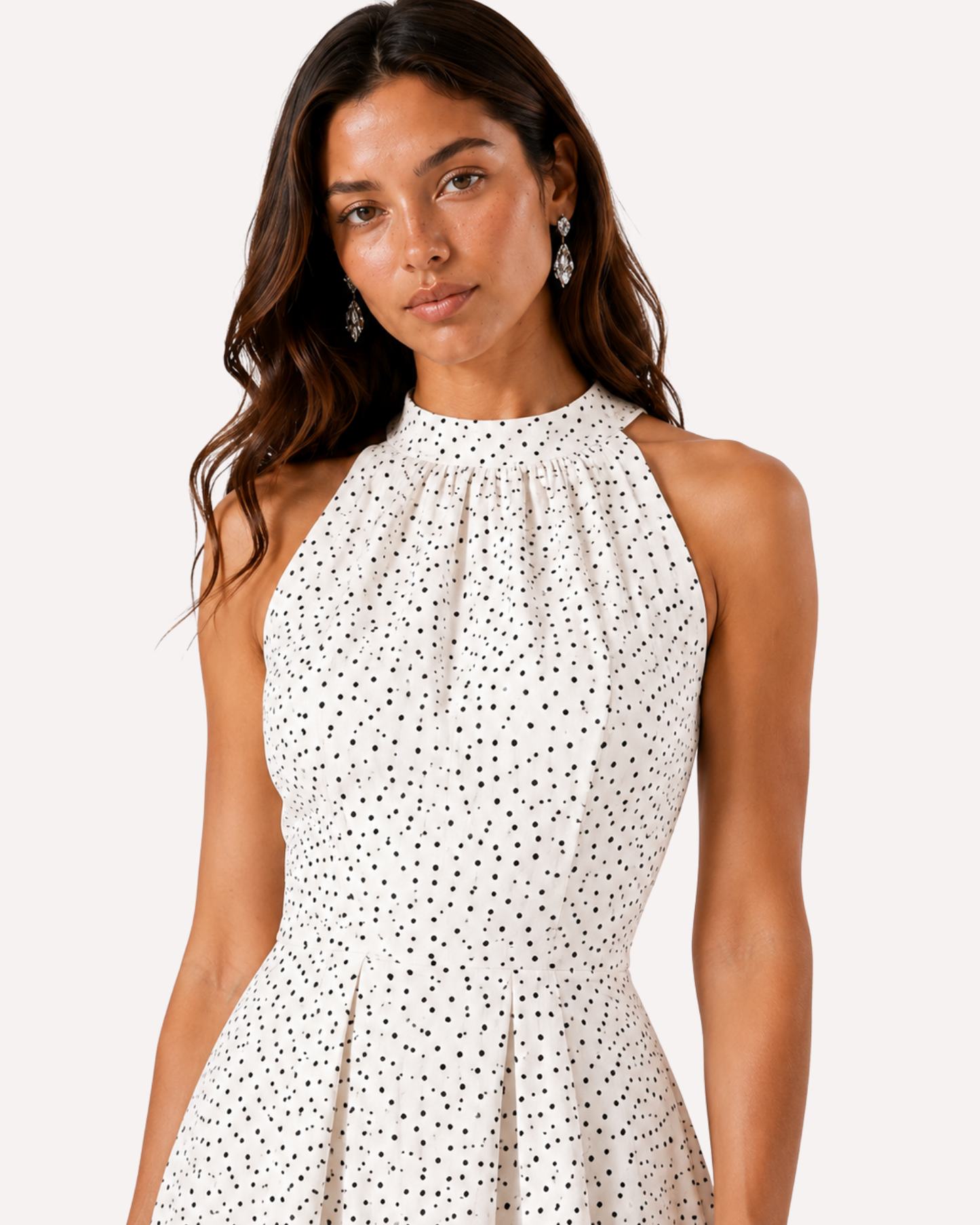 Iris - Polka dot midi dress