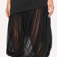 Noir Cutout Draped dress