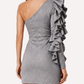 Celeste-Ruffle Sheath Dress
