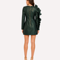 Aveline - Mettalic ruffle mini dress