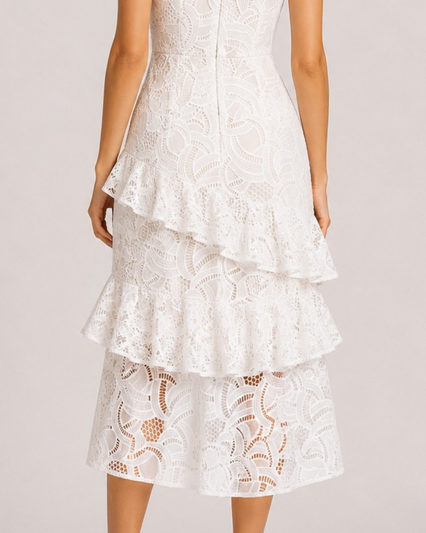 Sophie - Ivoire Lace Midi Dress