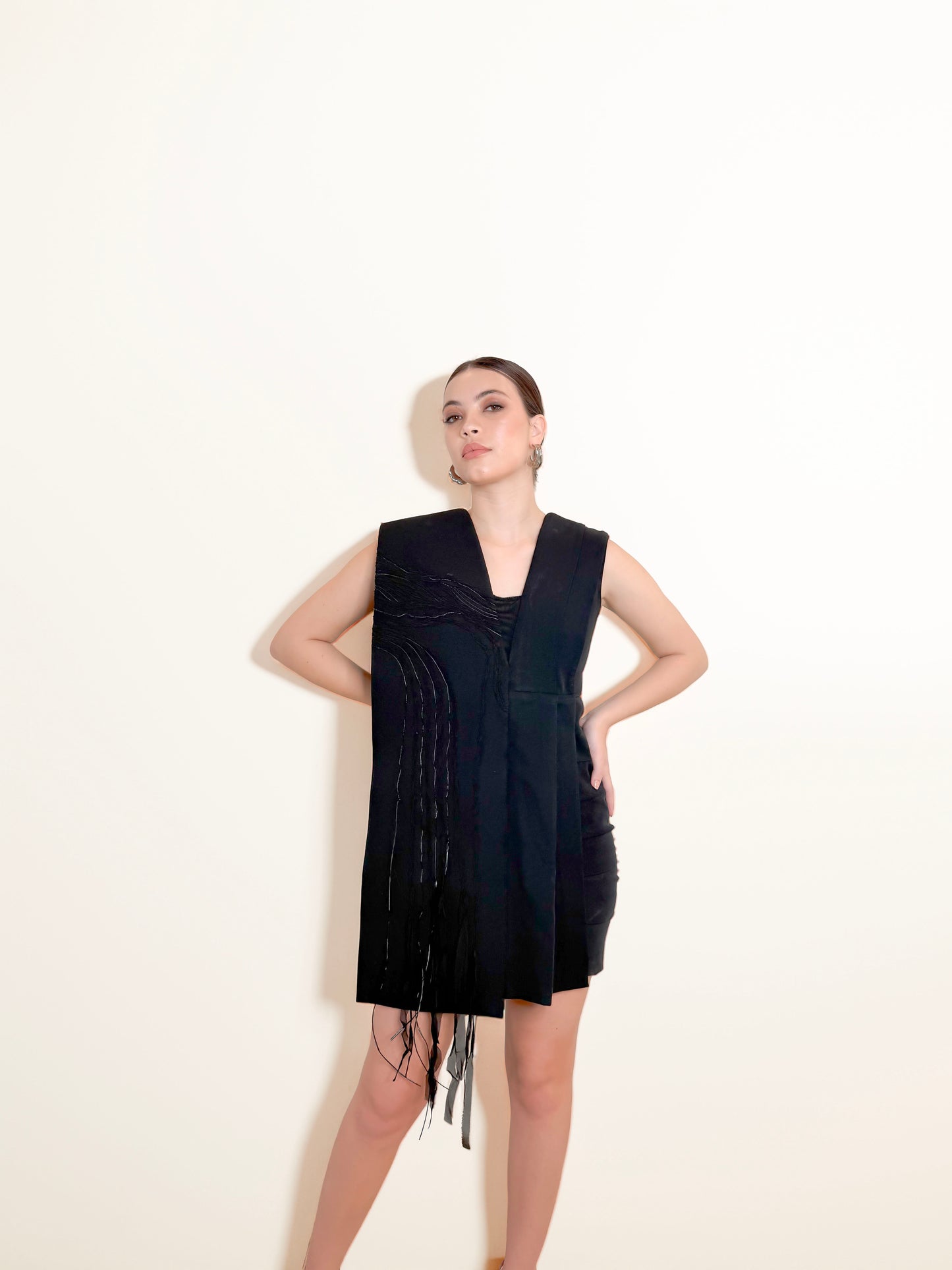 Evienne - Sculpted Mini Dress