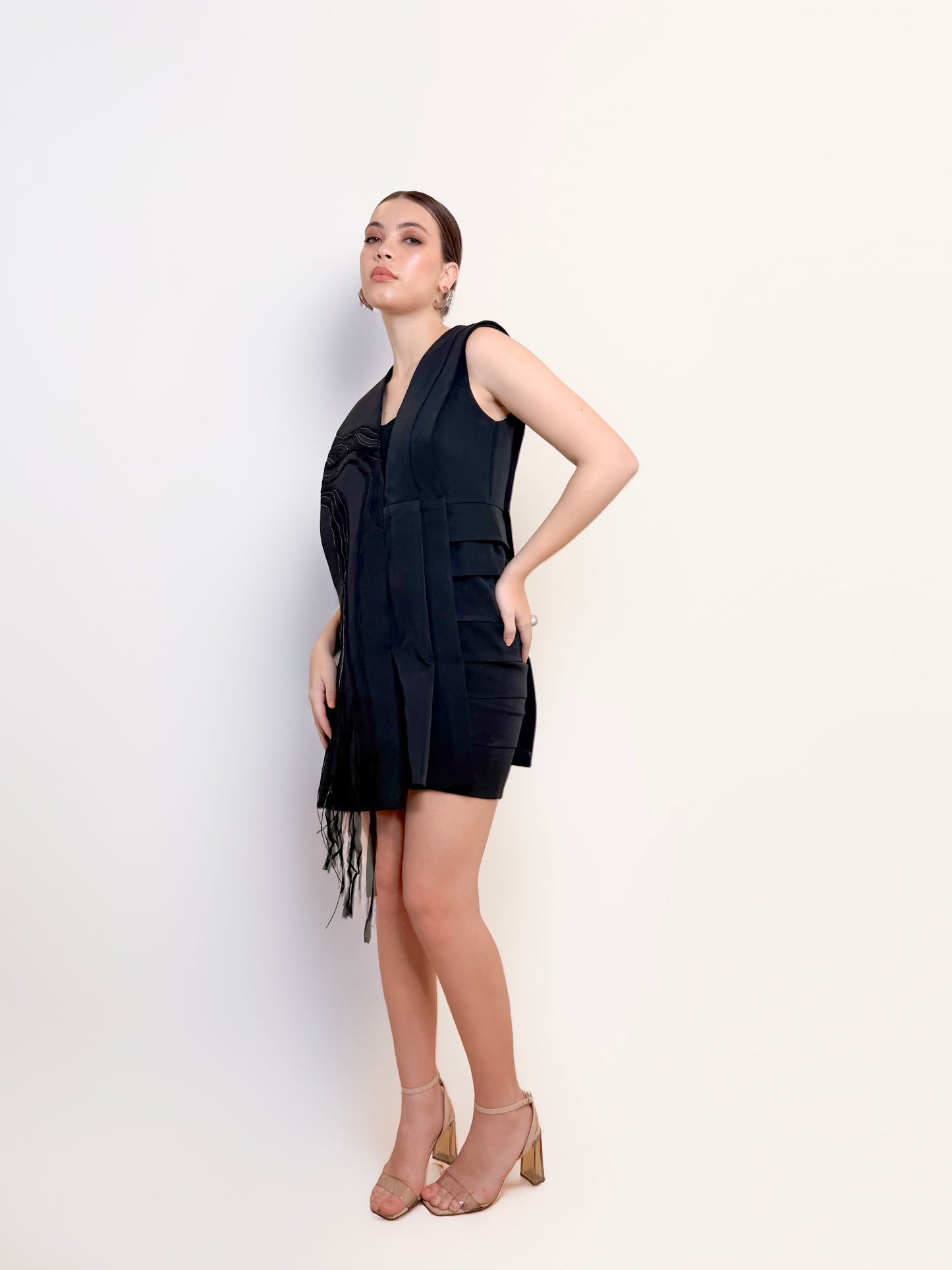 Evienne - Sculpted Mini Dress