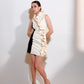 Solenne - Ivoire Sculpted Ruffle Mini Dress