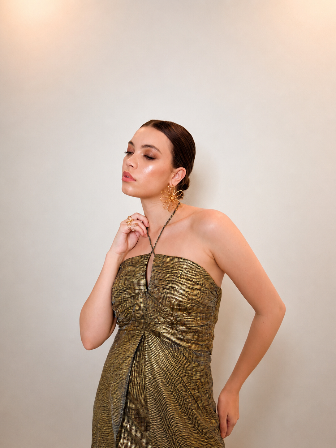MOONLIT- GOLD DRESS