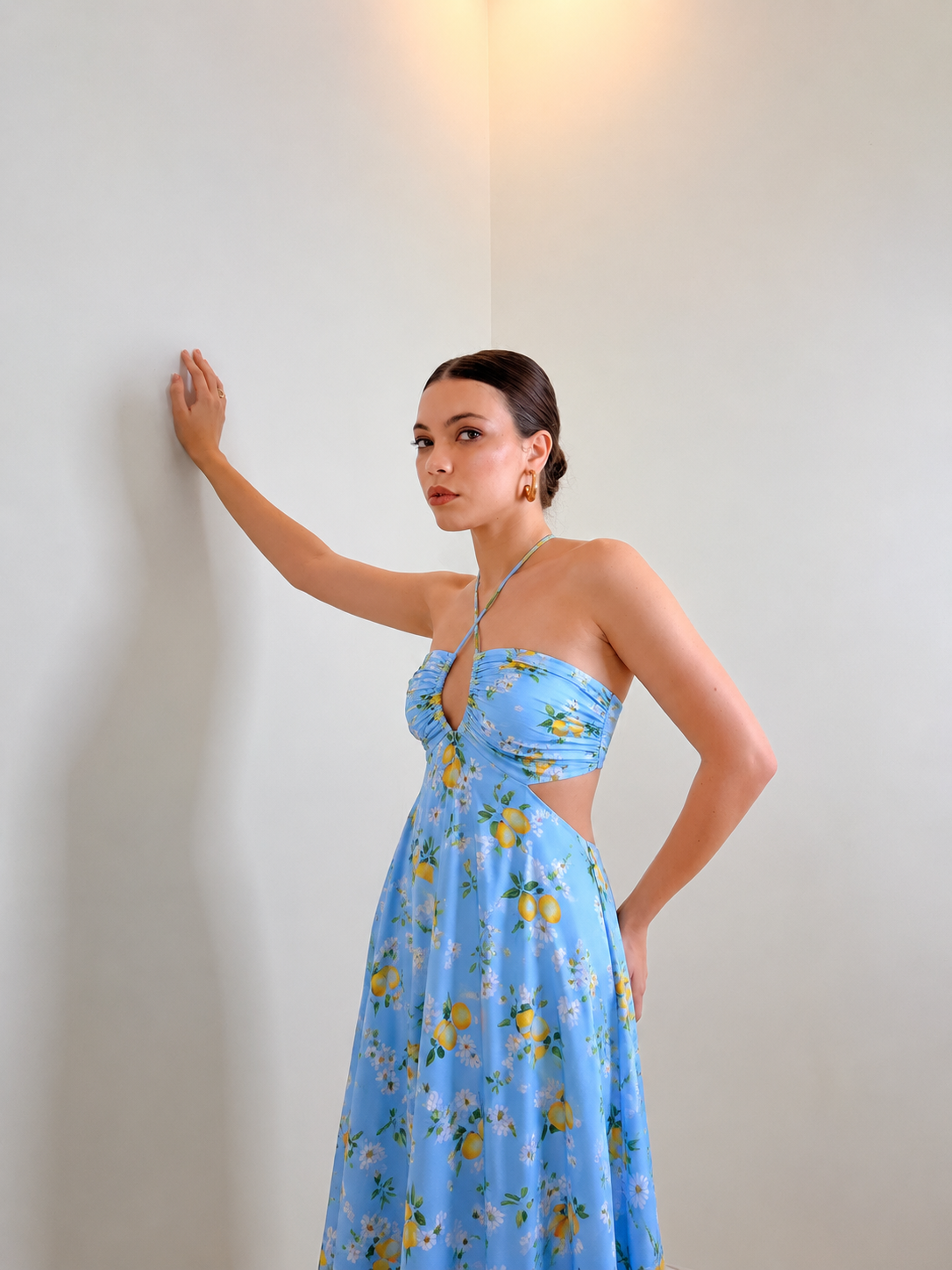 Lemon Blossom Maxi Dress