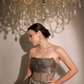 Valeria - Olive Corset Ruffle Mini Dress