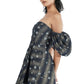 Stardust Off-Shoulder Puff Sleeve Dress