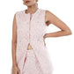 Candy Co-Ord Sleeveless Top & Shorts in Embroidered Fabric