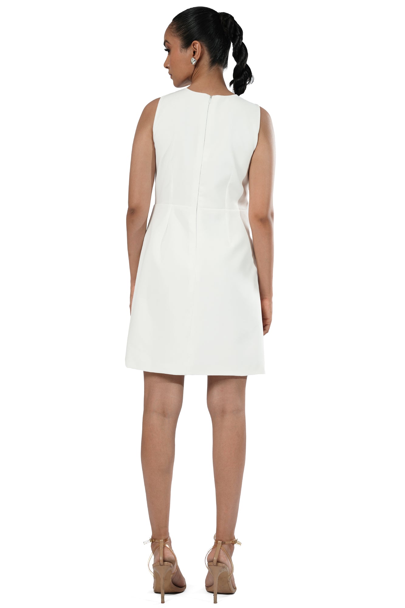 Starlit Embellished Cut-Out Mini Dress