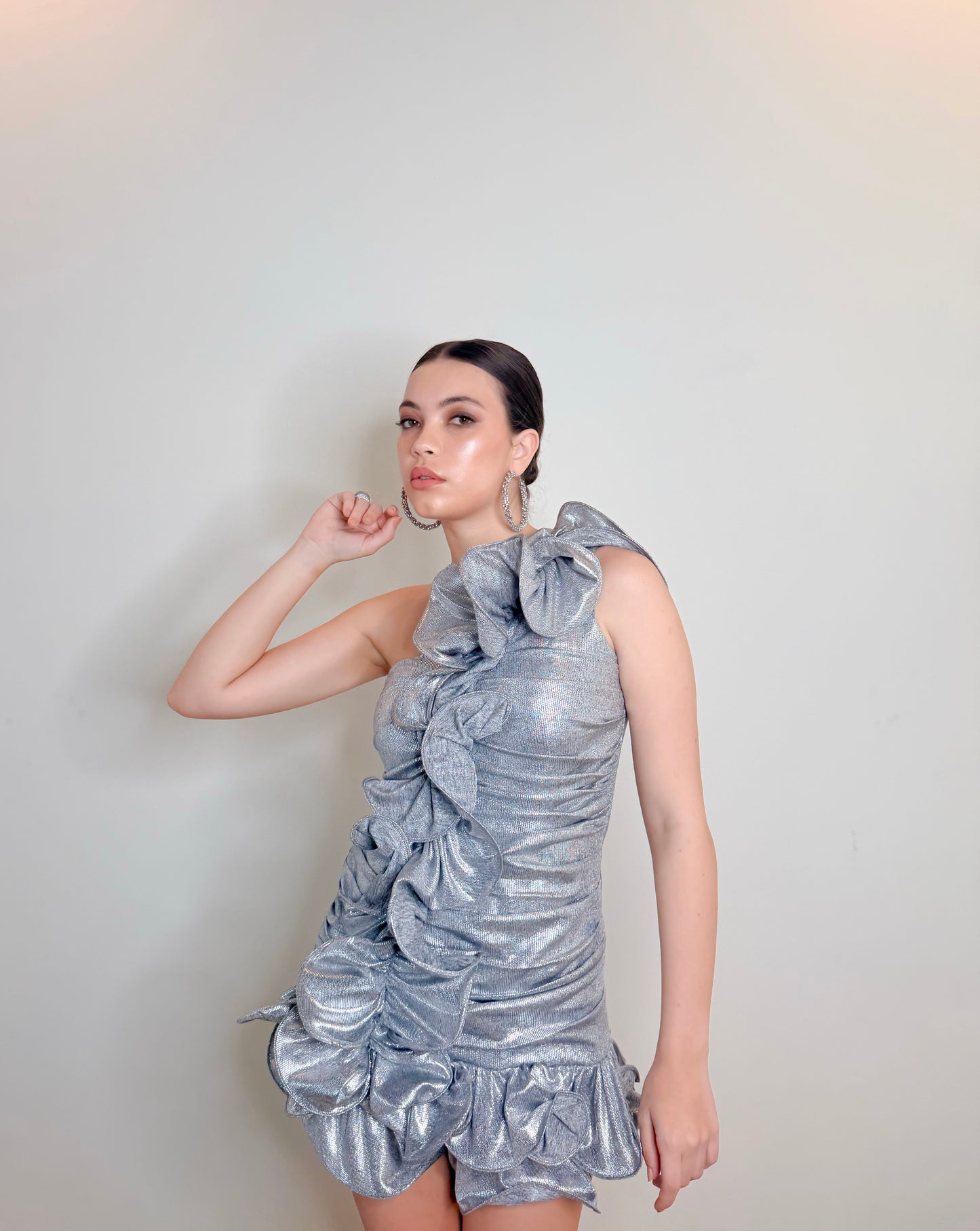 Lumiere Cascade - Ruffle Mini Dress
