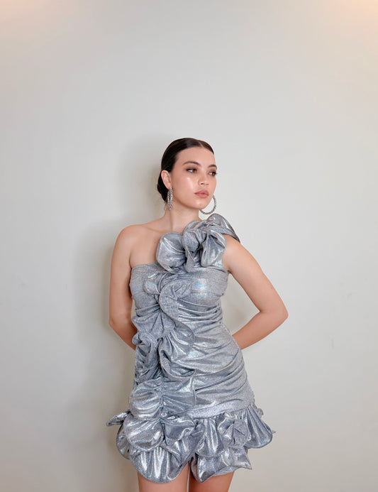 Lumiere Cascade - Ruffle Mini Dress