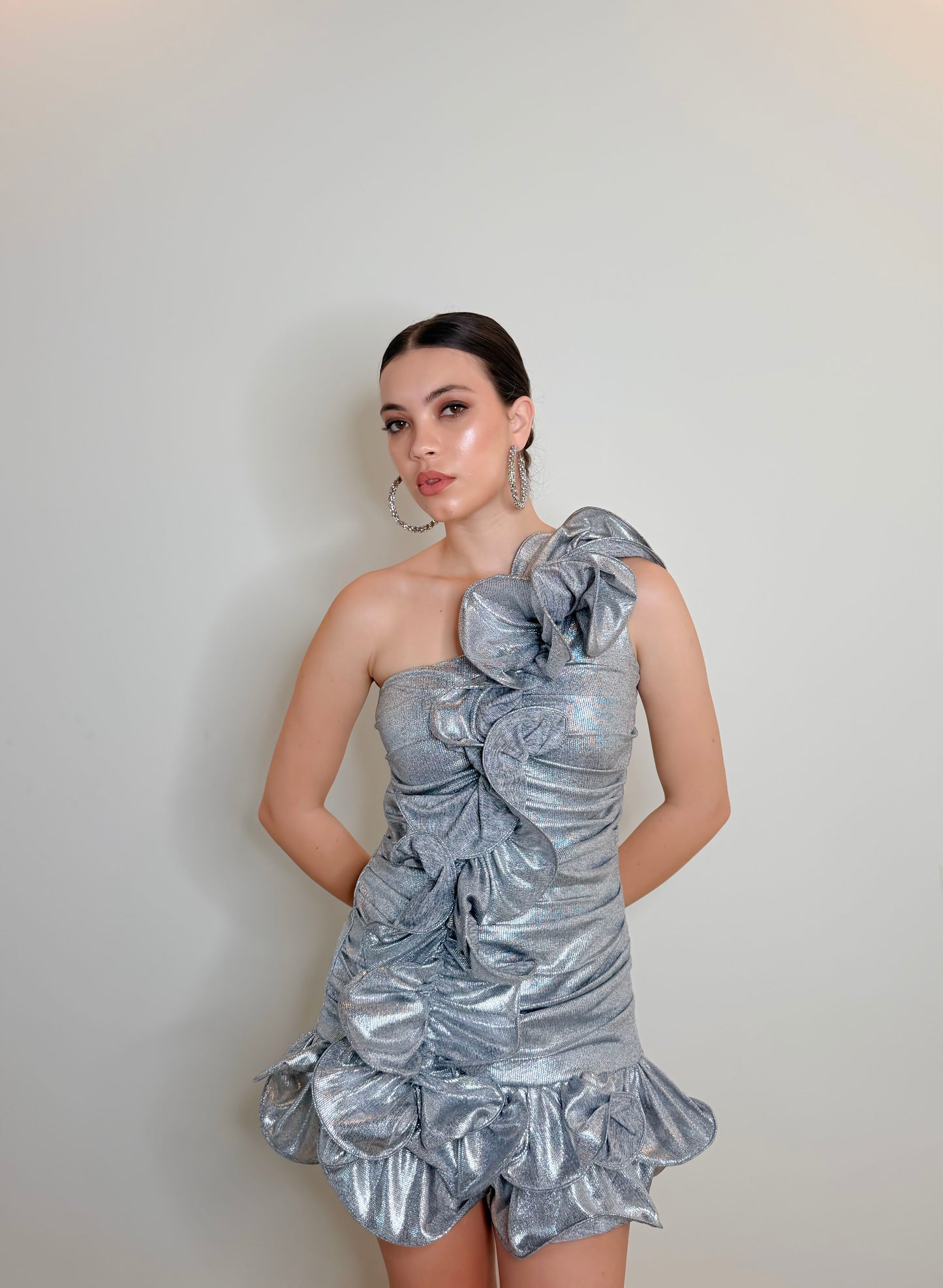 Lumiere Cascade - Ruffle Mini Dress