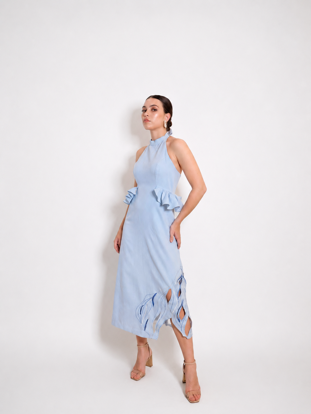 Liore - Halter Embellished Dress