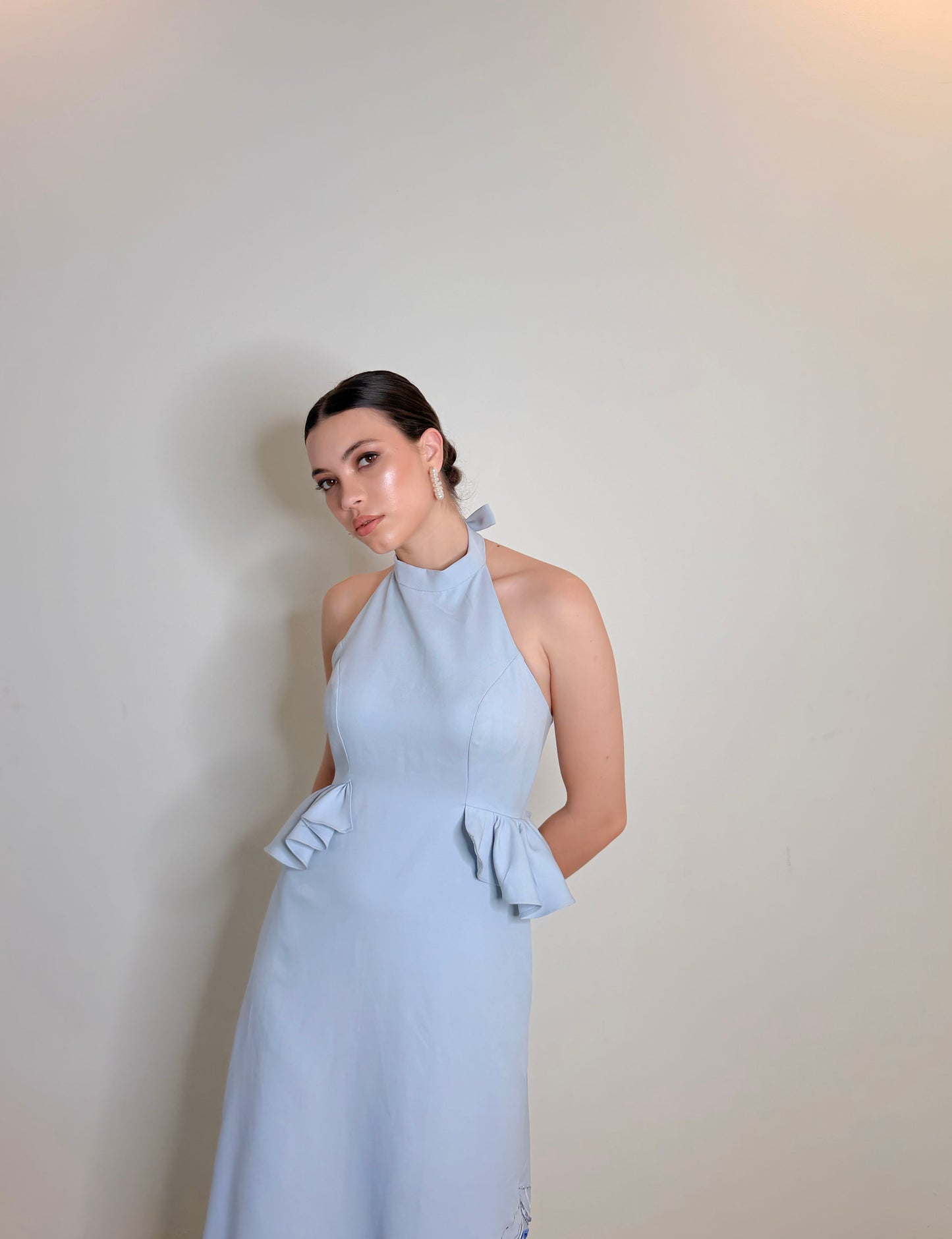 Liore - Halter Embellished Dress